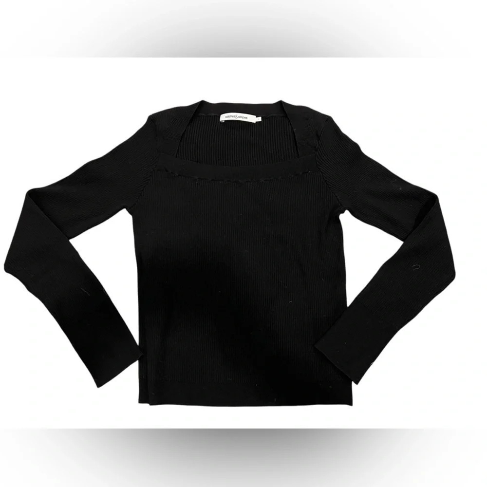 NWOT Revolve Stitches and Stripes Black Sweater size Large
